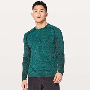 Lululemon Men's Metal Vent Tech Long Sleeve - Green/Black